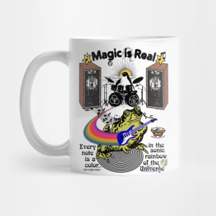 Guitar Frog "Magic is Real" - Every note is a color in the sonic rainbow of the universe Mug